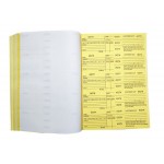 Ticket Book-Square Counter Book-yellow color books